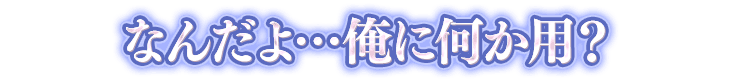 テュールの一言画像『なんだよ…俺に何か用？』